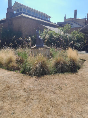 Art in Delapre Abbey walled garden